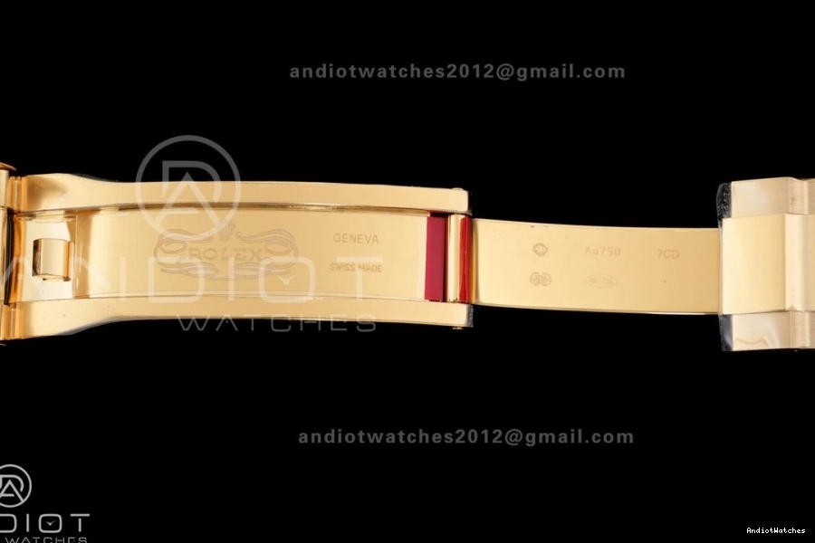 Gold VSF 804 Daytona Marker Weight Black Best Snug Gain Black Dial 1:1 DD Stick Sub-dial Oyster-flex Rim Edition 126518 on Strap 0308